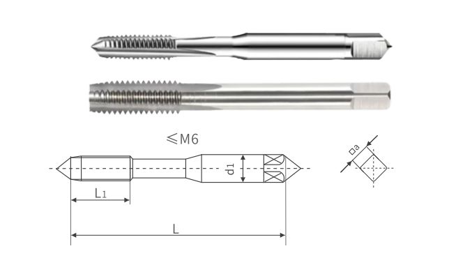 核一前拋直槽機用絲錐